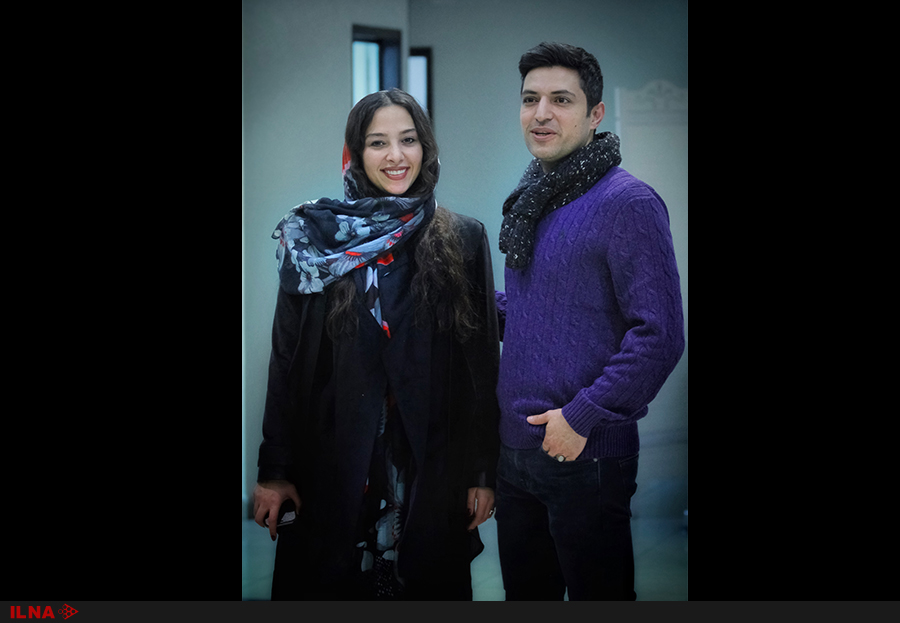 اشکان خطیبی و همسرش در اکران مردمی یک فیلم سینمایی +عکس