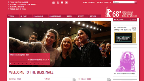 پریناز ایزدیار در صفحه نخست سایت جشنواره برلین+عکس
