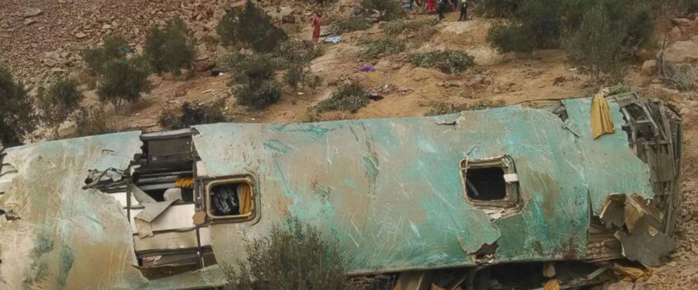 44 کشته در حادثه واژگونی اتوبوس در پرو