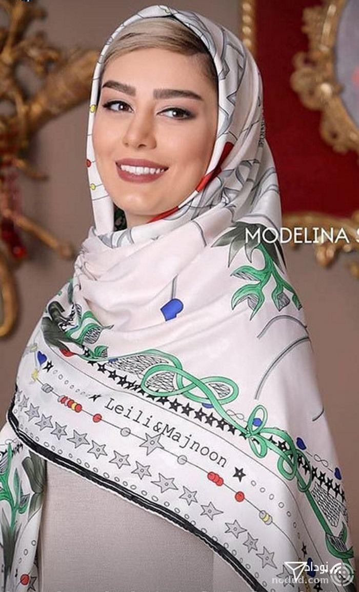 تیپ عجیب سحر قریشی در مدلینگ با حجاب روسری + عکس
