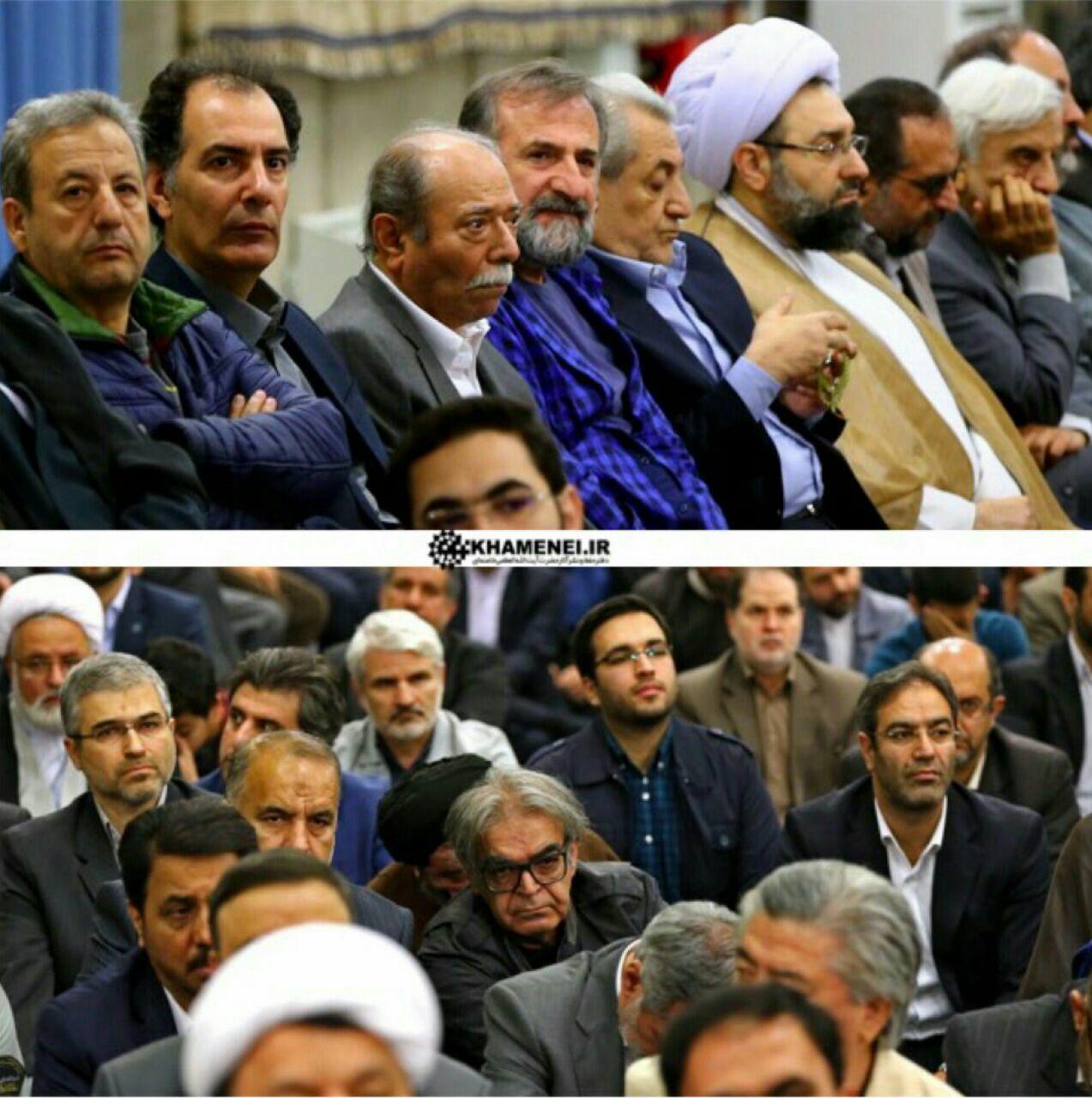 جمعی از هنرمندان در ديدار امروز با رهبرانقلاب/تصاویر
