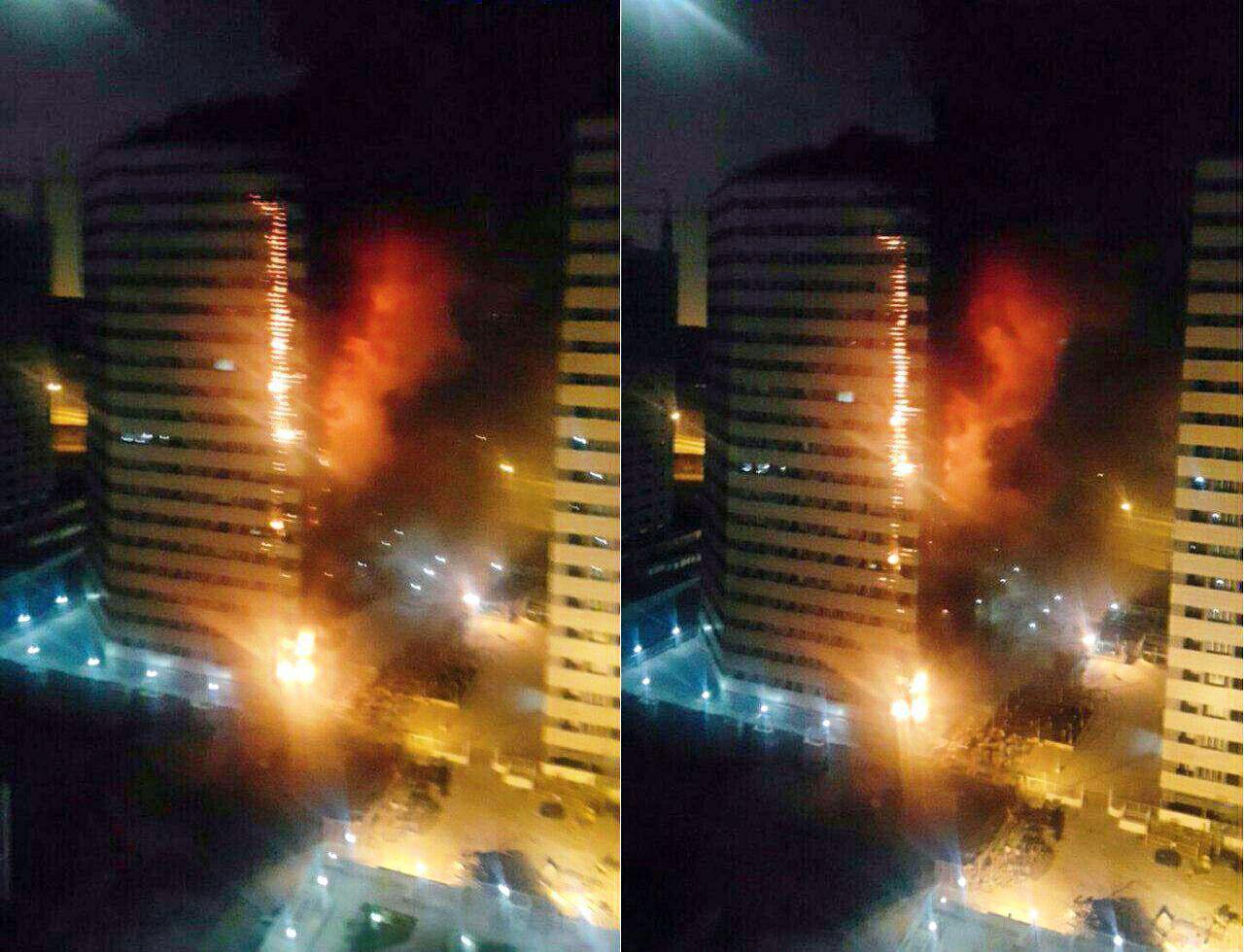 جزئیات آتش‌سوزی در برج مسکونی ۲۲ طبقه در شهرک چیتگر / نجات ۳۰ نفر از ساکنان/۴ نفر مصدوم شدند/ عملیات به پایان رسید+عکس