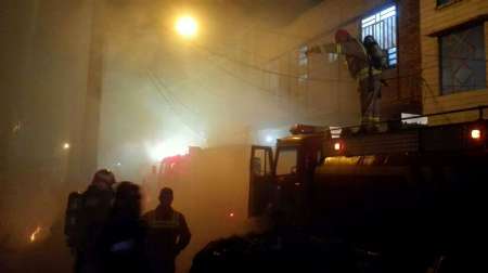 بازار صفا خرمشهر آتش گرفت+تصاویر