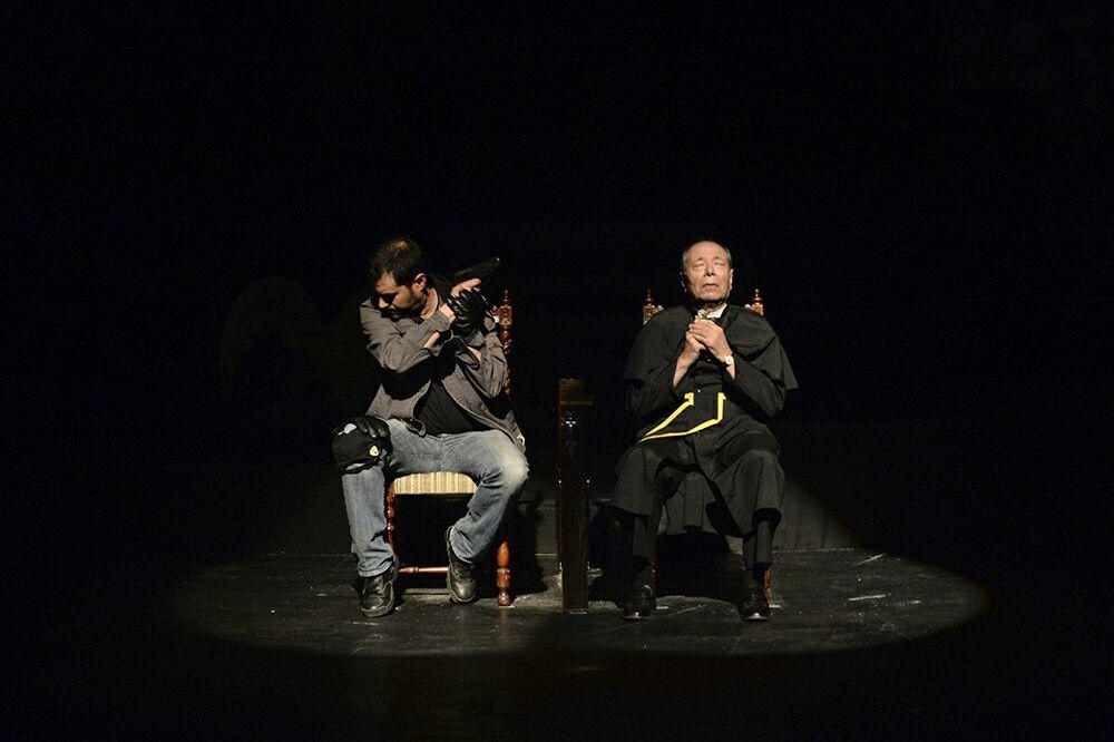 تصاویر / «اعترافِ» علی نصیریان، شهاب حسینی و... در تئاترشهر