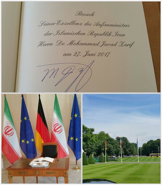 دیدار ظریف با رییس‌جمهور آلمان