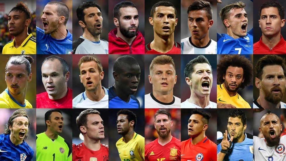۲۴ نامزد کسب عنوان بهترین فوتبالیست سال دنیا معرفی شدند