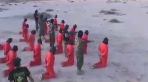فرمانده ارتش لیبی 20 داعشی را به سبک خودشان اعدام کرد +عکس
