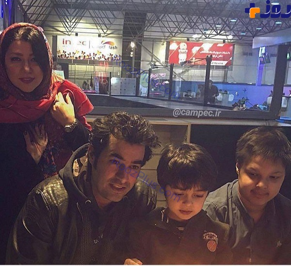 تازه ترین عکس شهاب حسینی،همسر و دو فرزندش