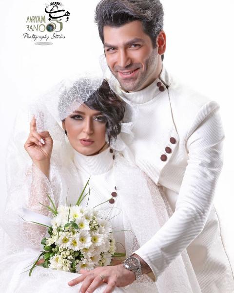 فریبا طالبی بازیگر زن کشورمان در لباس عروسی اش! عکس