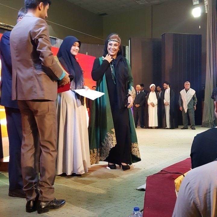 عکس/ تیپ خانم بازیگر در جشنواره الغدیر در نجف
