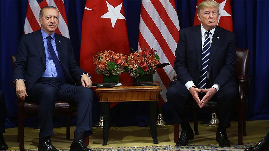 دیدار اردوغان و ترامپ (+عکس)