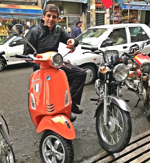 موتورسواری حمید گودرزی/ عکس
