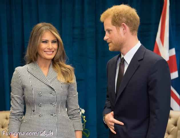 حرکت جنجالی شاهزاده انگلیس در کنار ملانیا ترامپ ! + تصاویر