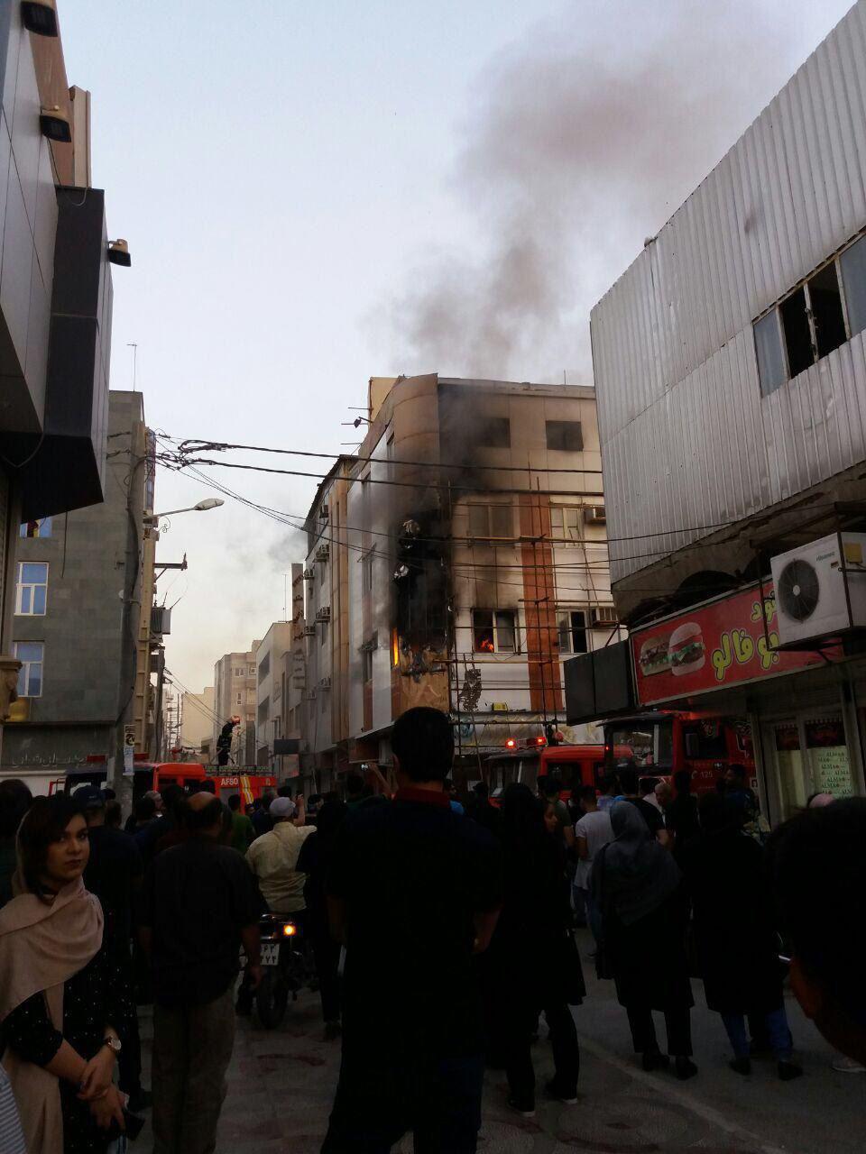 آتش‌سوزی در هتل آزادی آبادان