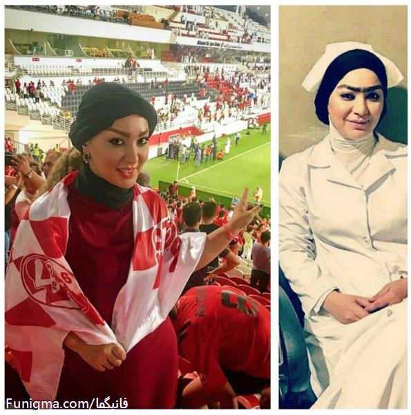تیپ بازیگر زن سریال شهرزاد در ورزشگاه ابوظبی ! + عکس