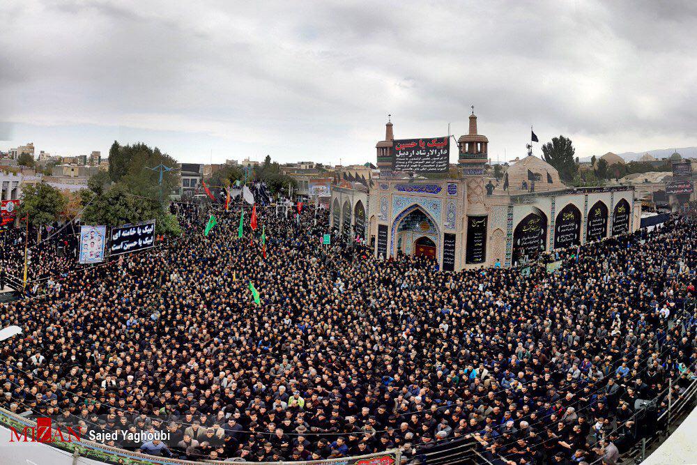 اجتماع عظیم تاسوعای حسینی در اردبیل/عشق و ارادت عزاداران حسینی به سالار شهیدان+عکس