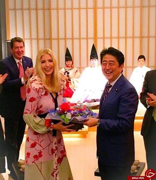 نخست وزیر ژاپن برای دختر ترامپ جشن تولد گرفت! /عکس