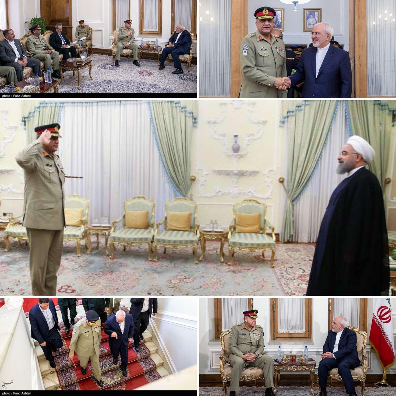 در دیدار فرمانده ارتش پاکستان و روحانی چه گذشت؟
