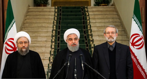در نشست روسای سه قوه چه گذشت؟/اظهارات روحانی در پایان جلسه+فیلم و عکس