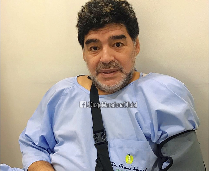 جراحی موفقیت آمیز مارادونا در دوبی
