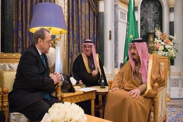 دیدار فرستاده ویژه پوتین با پادشاه عربستان