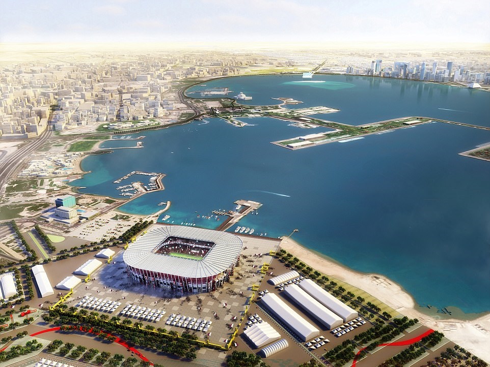 تصاویر +استادیوم قابل حمل قطری‌ها برای جام جهانی ۲۰۲۲