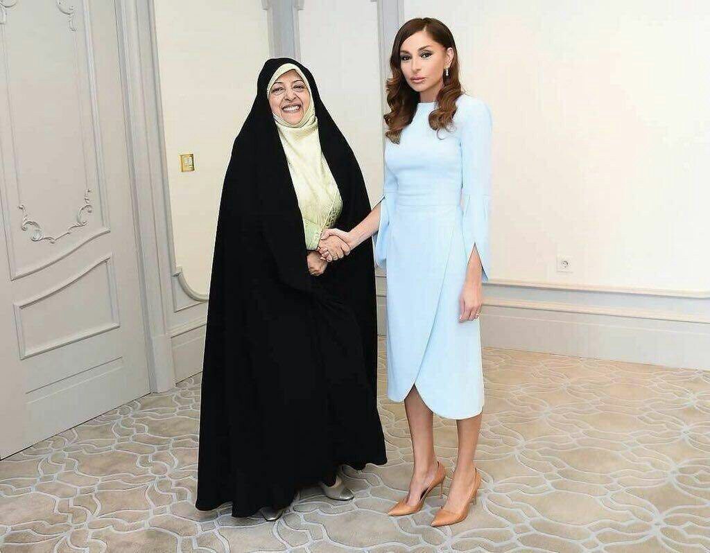 پوشش متفاوت همسر رئیس جمهور آذربایجان و معصومه ابتکار! + عکس