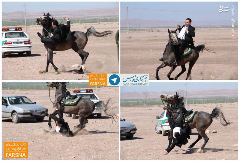 سقوط نماینده مجلس از روی اسب!/عکس