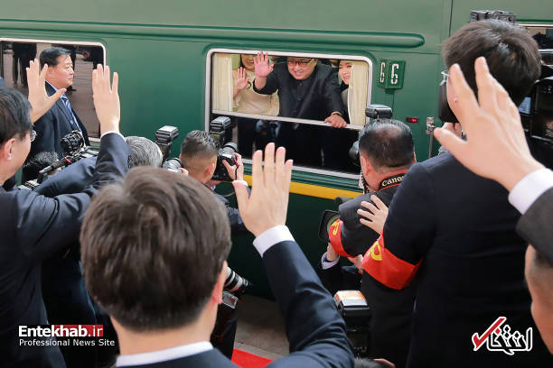 حاشیه های سفر رهبر کره شمالی و همسرش به چین/عکس