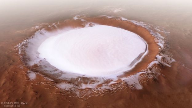 تصاویر ارسالی از مریخ 'سرزمین عجایب زمستانی' در سیاره قرمز را نشان می‌دهد+عکس