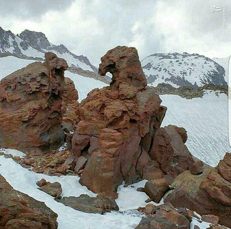 عکس/ صخره‌ای عجیب در اردبیل