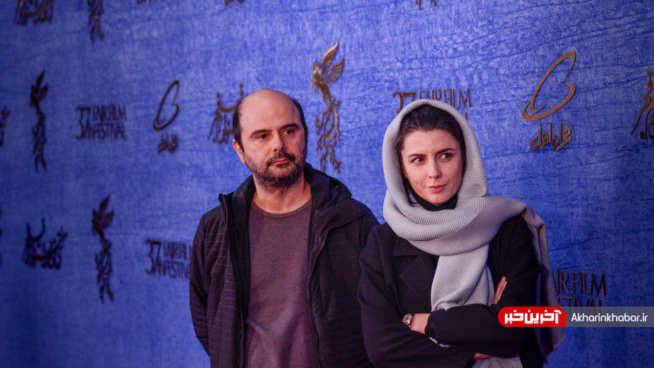 عکس| علی مصفا و لیلا حاتمی روی فرش قرمز فجر