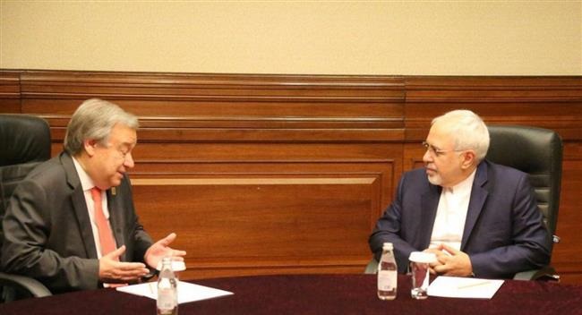 نامه ظریف به دبیرکل سازمان ملل درباره توافق هسته‎ای؛ انتقاد شدید از اقدام آمریکا و شرط تداوم برجام