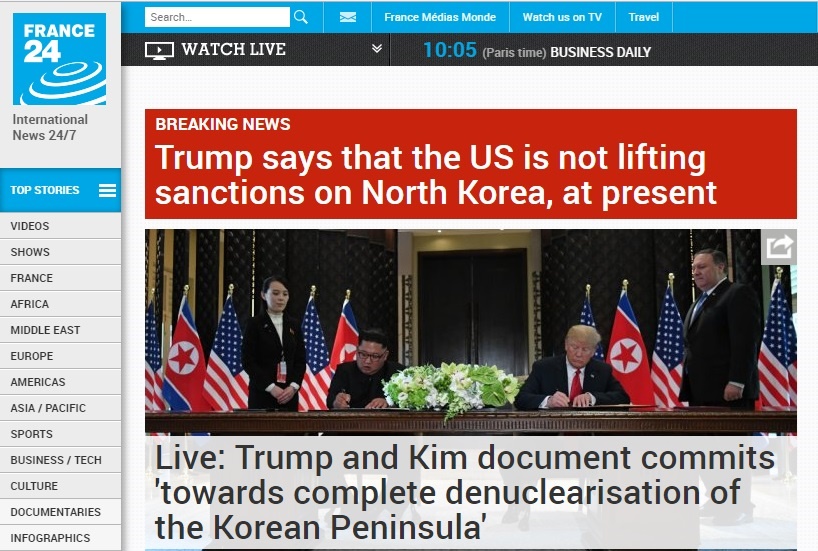 ترامپ اعلام کرد فعلا از لغو تحریم‌های کره خبری نیست/ عکس
