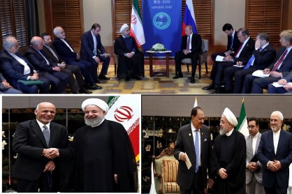 جزئیات دیدارهای رئیسجمهور در چین/از رایزنی با پوتین درباره برجام تا گفتوگو با همسایگان درباره امنیت مرزها+تصاویر جزئیات دیدارهای رئیسجمهور در چین/از رایزنی با پوتین درباره برجام تا گفتوگو با همسایگان درباره امنیت مرزها+تصاویر