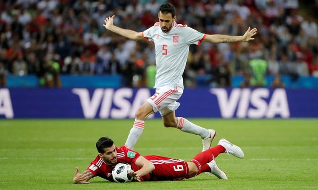 ایران 0 - اسپانیا 0 تا دقیقه 45+عکس