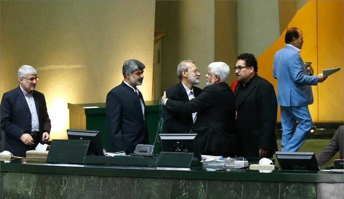 لاریجانی رییس مجلس باقی ماند/انتخاب دوباره مطهری و پزشکیان به عنوان نواب رئیس مجلس