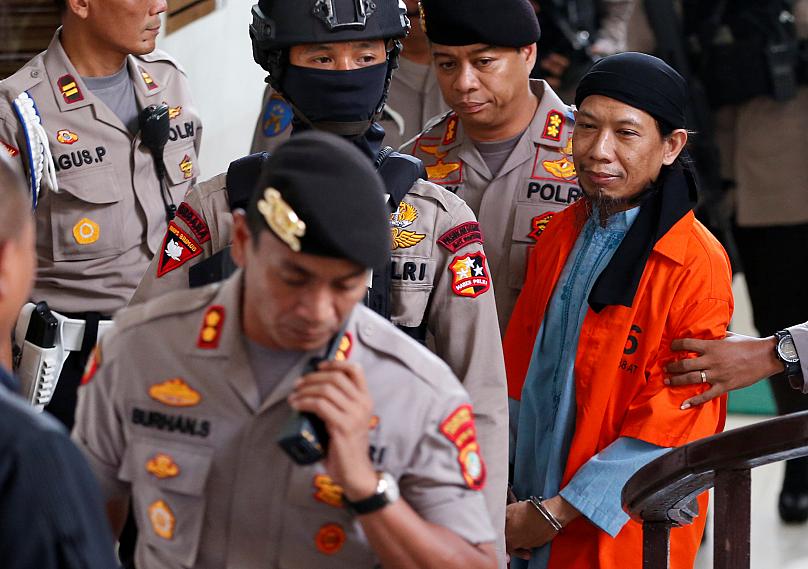 روحانی داعشی در اندونزی به اعدام محکوم شد+عکس