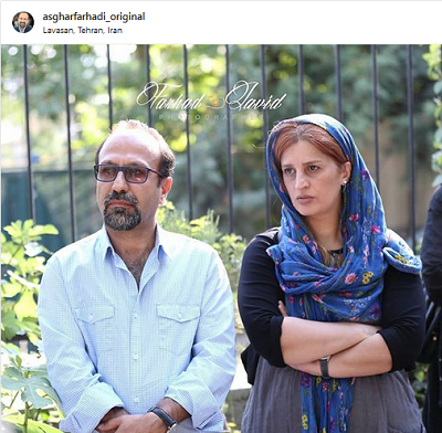 اصغر فرهادی و همسرش در سالگرد درگذشت عباس کیارستمی+عکس