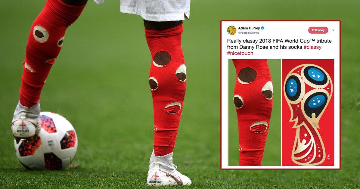 جوراب‌های سوراخ بازیکن انگلیس سوژه رسانه‌ها +عکس