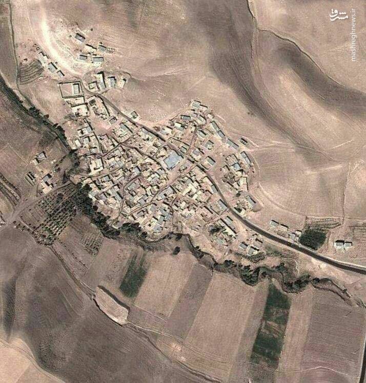 عکس هوایی عجیب از یک روستا در زنجان!