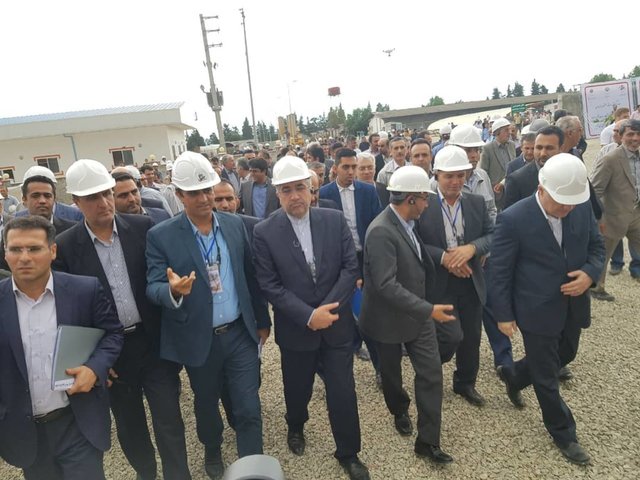 بهره برداری از بخش گاز نیروگاه سیکل ترکیبی نوشهر با حضور وزیر نیرو