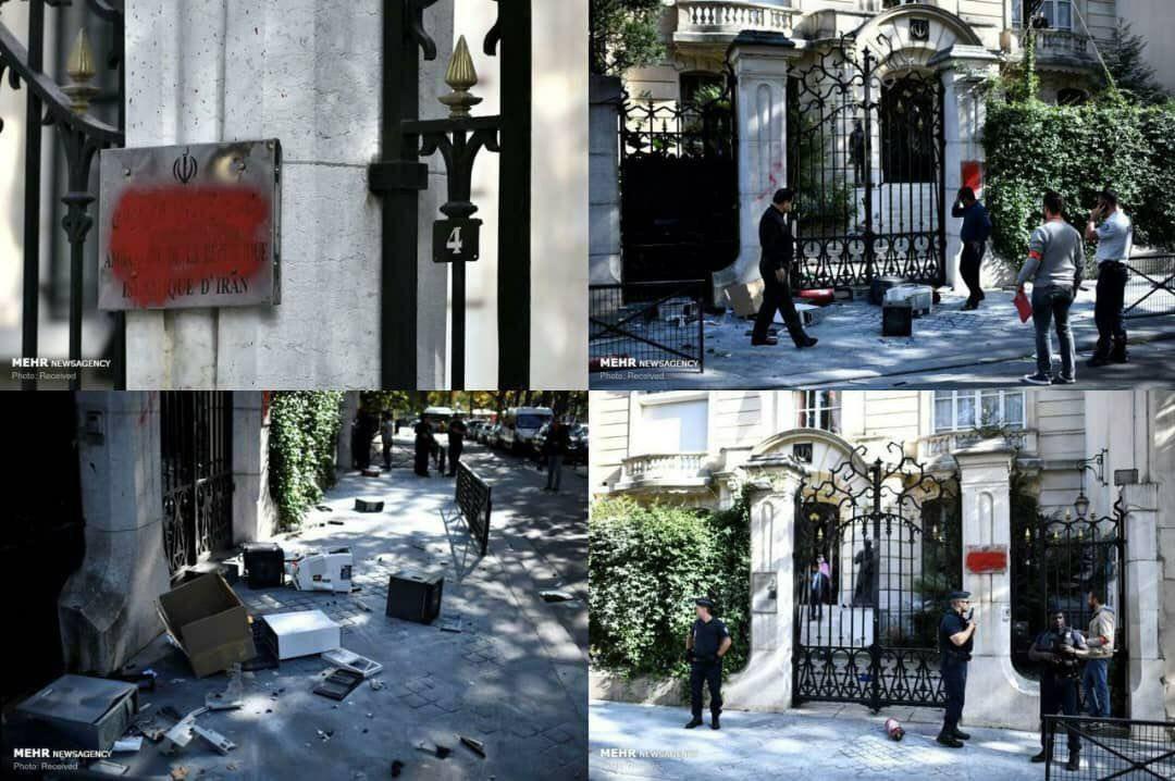 حمله به سفارت ایران در پاریس+عکس