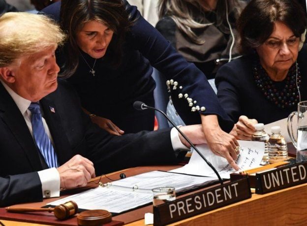 نماینده آمریکا در سازمان ملل استعفا کرد/ ترامپ استعفای او را پذیرفته است