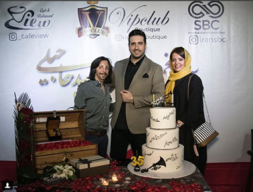 زوج ماه عسل در مراسم تولد «امید حاجیلی» که قبل از محرم برگزار شد/عکس