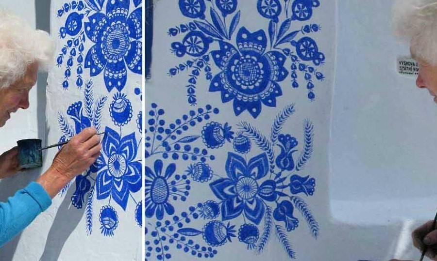 این پیرزن 91 ساله، روستایش را به اثری هنری تبدیل کرده است! +تصاویر