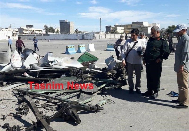 لاشه خودروی عامل انتحاری حمله تروریستی چابهار+عکس