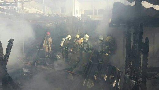 باغ رستوران فرحزاد تهران در آتش سوخت