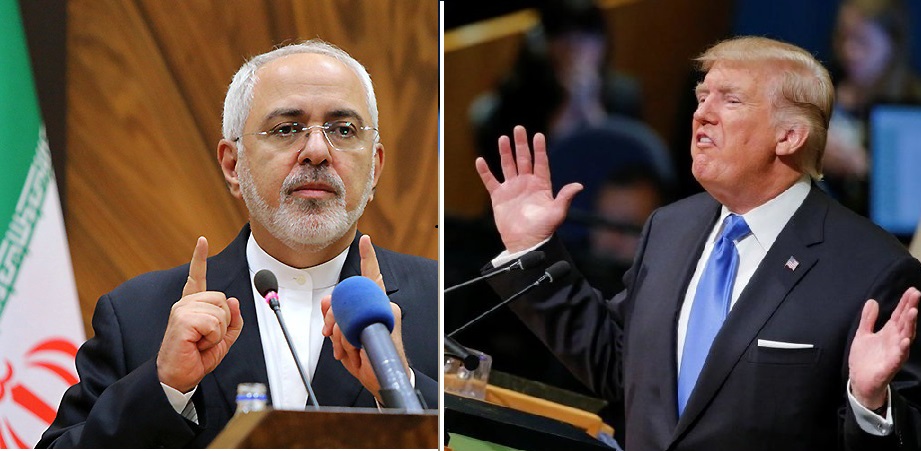 ظریف در پاسخ ترامپ: هرگز یک ایرانی را تهدید نکن؛ احترام را آزمایش کن، جواب می‌دهد