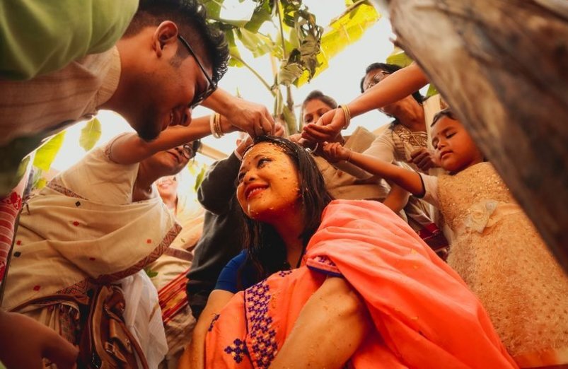 عکس/ عروسی سنتی یک زوج هندی در عکس روز نشنال جئوگرافیک